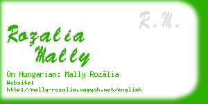 rozalia mally business card